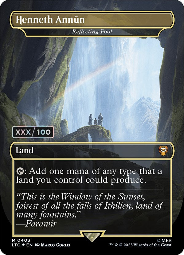 Henneth Annun - Reflecting Pool (Borderless) (Serialized) [The Lord of the Rings: Tales of Middle-Earth Commander]