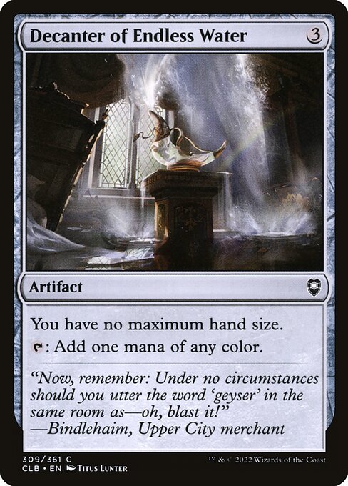 Decanter of Endless Water (CLB 309) [Commander Legends: Battle for Baldur's Gate]