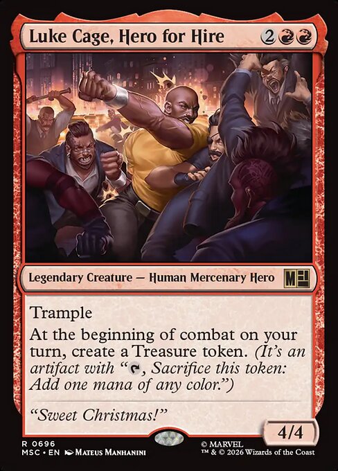 Luke Cage, Hero for Hire (MSC 696) [Marvel Super Heroes Commander]