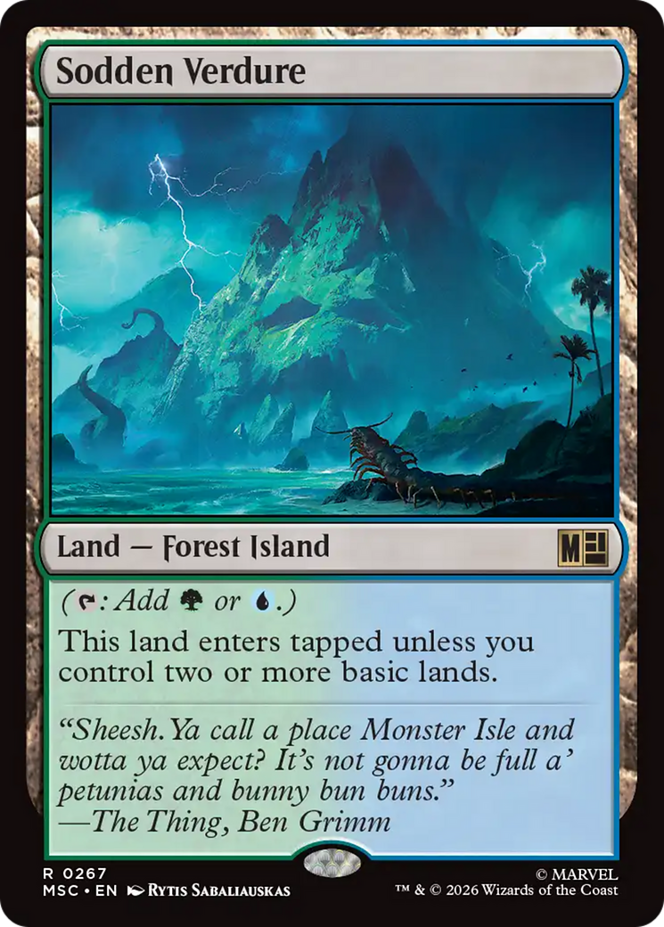 Sodden Verdure (Surge Foil) [Marvel Super Heroes Commander]