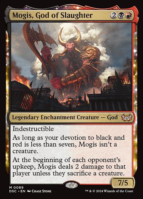 Mogis, God of Slaughter (DSC 89) [Duskmourn: House of Horror Commander]
