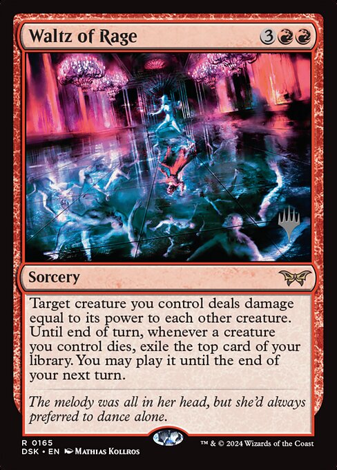 Waltz of Rage (PDSK 165p) [Duskmourn: House of Horror Promos]