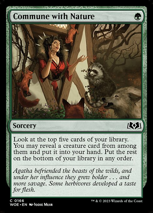 Commune with Nature (WOE 166) [Wilds of Eldraine]