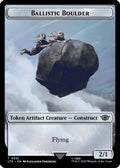 Ballistic Boulder // Food (0023) Double-Sided Token (Surge Foil) [The Lord of the Rings: Tales of Middle-Earth Tokens]