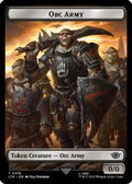 Orc Army (0019) // Food (0023) Double-Sided Token (Surge Foil) [The Lord of the Rings: Tales of Middle-Earth Tokens]