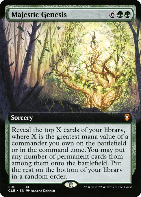 Majestic Genesis (CLB 590) [Commander Legends: Battle for Baldur's Gate]