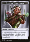 Treasure // Ellywick Tumblestrum Emblem Double-Sided Token [Dungeons & Dragons: Adventures in the Forgotten Realms Tokens]