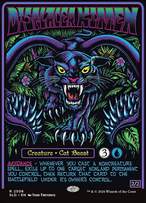 Displacer Kitten (Borderless · Full Art) (SLD 2506) [Secret Lair Drop]