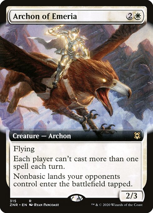 Archon of Emeria (Extended Art) (ZNR 315) [Zendikar Rising]