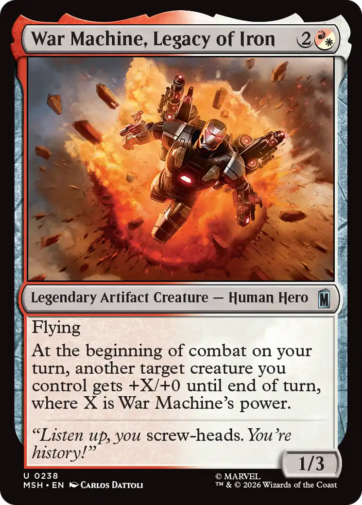 War Machine, James Rhodes [Marvel Super Heroes]