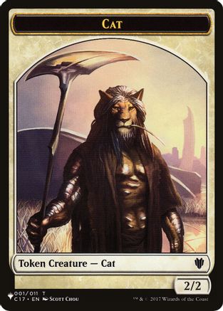 Cat (001) // Dog Double-Sided Token [Secret Lair Commander Deck: Raining Cats and Dogs Tokens]