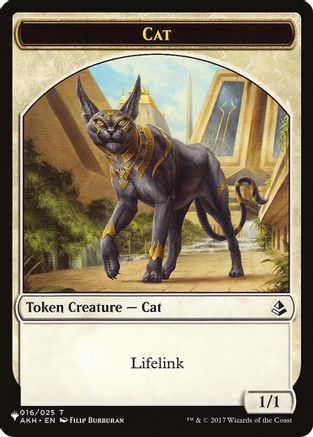 Cat (016) // Citizen Double-Sided Token [Secret Lair Commander Deck: Raining Cats and Dogs Tokens]