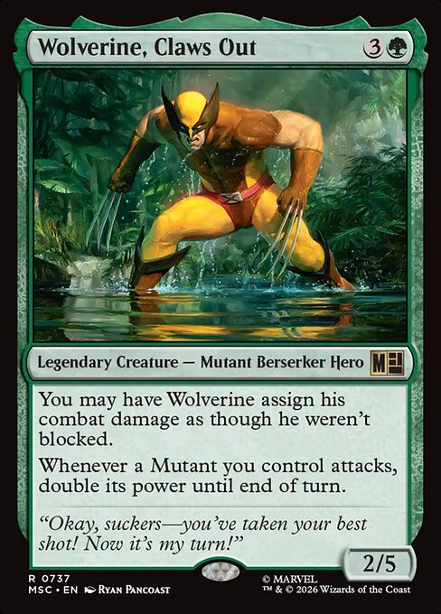 Wolverine, Claws Out (MSC 737) [Marvel Super Heroes Commander]