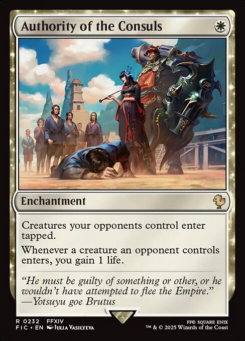 Authority of the Consuls (FIC 232) [Final Fantasy Commander]