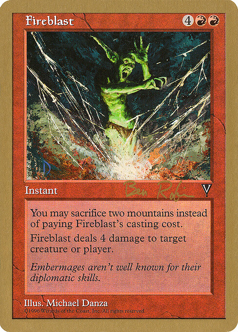 Fireblast (WC98 br79) [World Championship Decks 1998]
