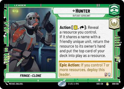 Hunter Outcast Sergeant (SHD 009/262) [Shadows of the Galaxy]