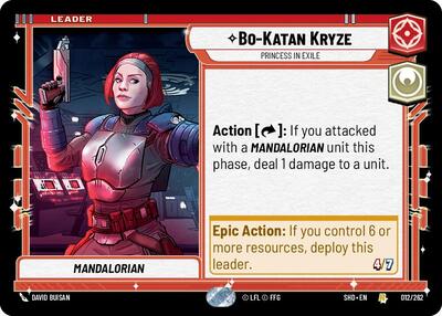 Bo Katan Kryze Princess in Exile (SHD 012/262) [Shadows of the Galaxy]