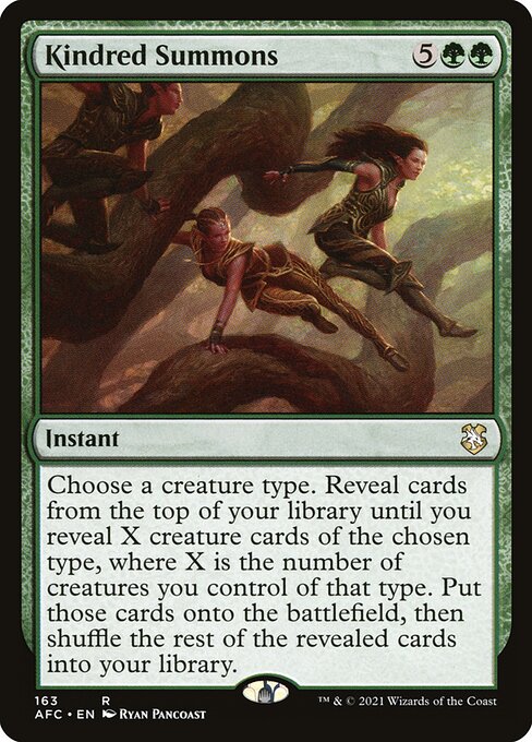 Kindred Summons (AFC 163) [Forgotten Realms Commander]