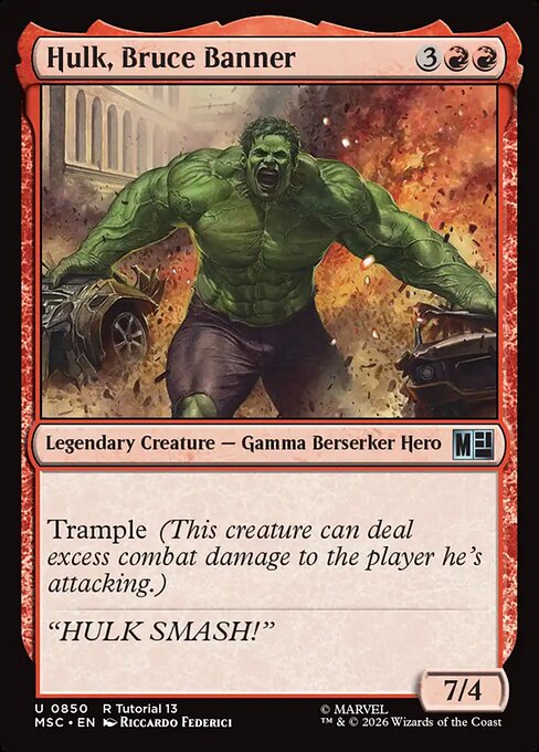 Hulk, Bruce Banner (MSC 850) [Marvel Super Heroes Commander]