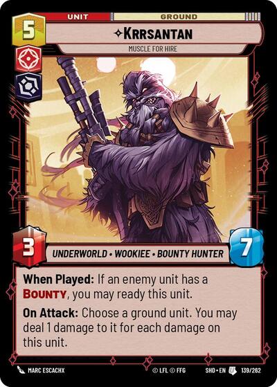 Krrsantan Muscle for Hire (SHD 139/262) [Shadows of the Galaxy]