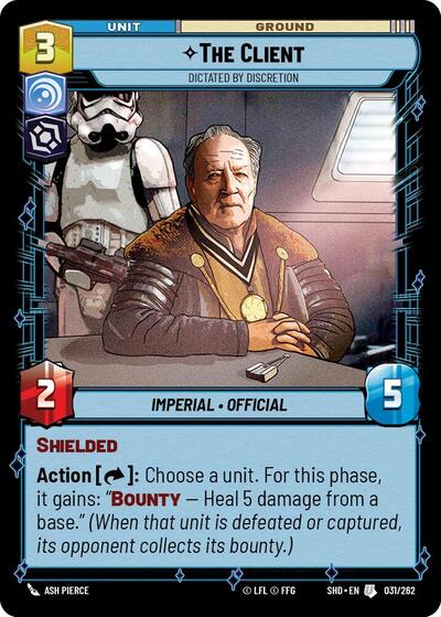 The Client Dictated by Discretion (SHD 031/262) [Shadows of the Galaxy]