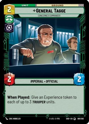 General Tagge - Concerned Commander (081/262) (081/262) [Shadows of the Galaxy]