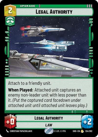 Legal Authority (SHD 124/262) [Shadows of the Galaxy]