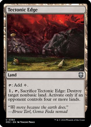 Tectonic Edge (Ripple Foil) [Modern Horizons 3 Commander]