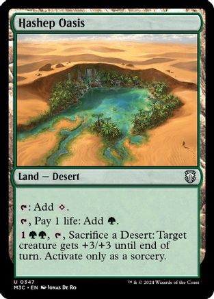 Hashep Oasis (Ripple Foil) [Modern Horizons 3 Commander]