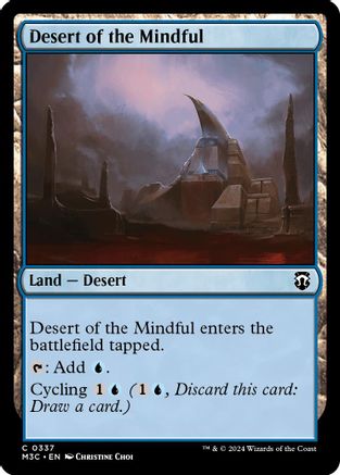 Desert of the Mindful (Ripple Foil) [Modern Horizons 3 Commander]