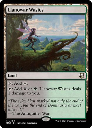 Llanowar Wastes (Ripple Foil) [Modern Horizons 3 Commander]