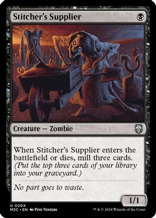 Stitcher's Supplier (Ripple Foil) [Modern Horizons 3 Commander]