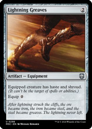 Lightning Greaves (Ripple Foil) [Modern Horizons 3 Commander]