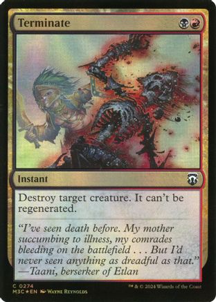 Terminate (Ripple Foil) [Modern Horizons 3 Commander]