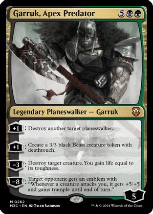 Garruk, Apex Predator (Ripple Foil) [Modern Horizons 3 Commander]