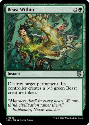 Beast Within (Ripple Foil) [Modern Horizons 3 Commander]