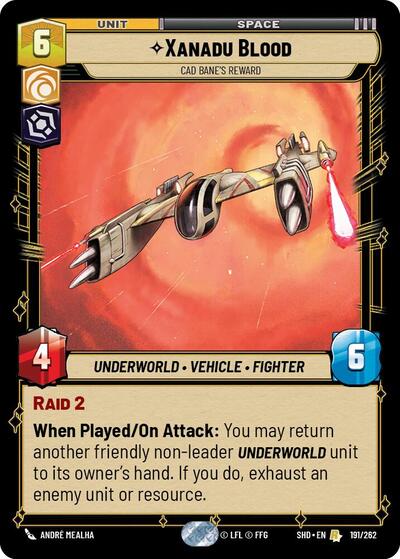 Xanadu Blood Cad Banes Reward (SHD 191/262) [Shadows of the Galaxy]
