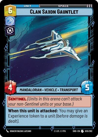 Clan Saxon Gauntlet (SHD 035/262) [Shadows of the Galaxy]