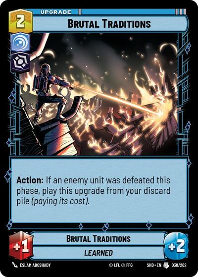 Brutal Traditions (SHD 038/262) [Shadows of the Galaxy]