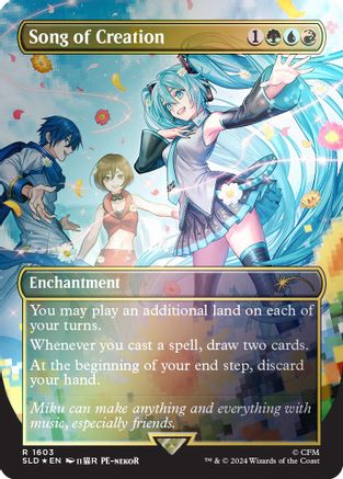 Song of Creation (Rainbow Foil - Japanese) [Secret Lair Drop Series]