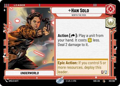 Han Solo Worth the Risk (SHD 013/262) [Shadows of the Galaxy]