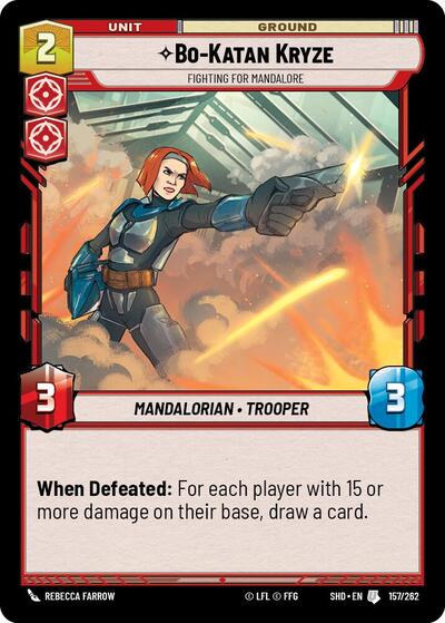 Bo Katan Kryze Fighting For Mandalore (SHD 157/262) [Shadows of the Galaxy]