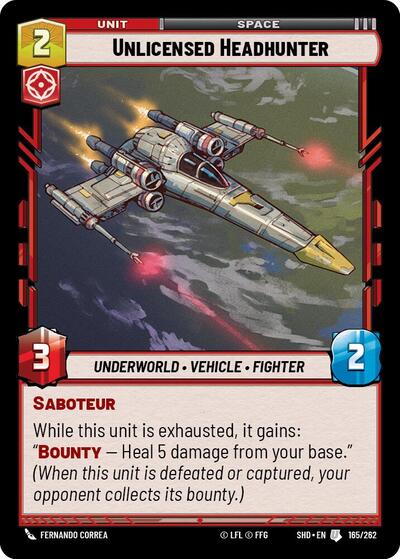 Unlicensed Headhunter (SHD 165/262) [Shadows of the Galaxy]