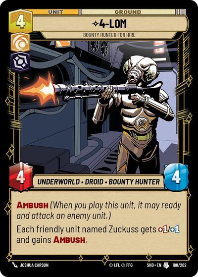 4 LOM Bounty Hunter for Hire (SHD 188/262) [Shadows of the Galaxy]