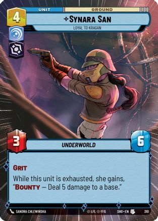 Synara San - Loyal to Kragan (310) (Hyperspace) (310) [Shadows of the Galaxy]