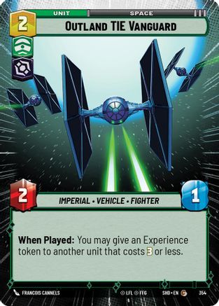 Outland TIE Vanguard (354) (Hyperspace) (354) [Shadows of the Galaxy]