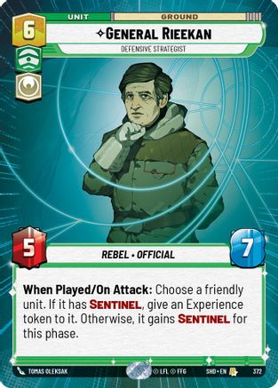 General Rieekan - Defensive Strategist (372) (Hyperspace) (372) [Shadows of the Galaxy]