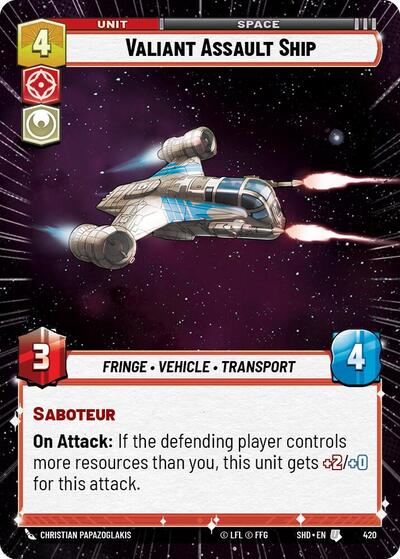 Valiant Assault Ship Hyperspace (SHD 420) [Shadows of the Galaxy]