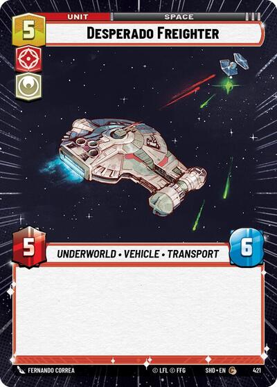 Desperado Freighter Hyperspace (SHD 421) [Shadows of the Galaxy]