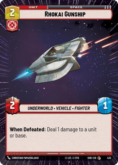 Rhokai Gunship Hyperspace (SHD 433) [Shadows of the Galaxy]